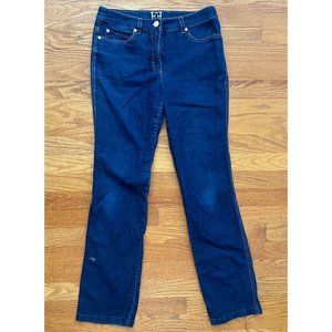 ESCADA Jeans / Vintage / 36 Small / Dark Wash / Stretch / Cotton Silk / Straight